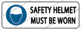 SAFETY HELMET MUST BE WORN