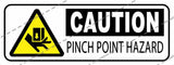 CAUTION - PINCH POINT HAZARD (SHARP TOOLS)
