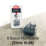 Shiny 8 Band Number Stamp
