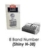 Shiny 8 Band Number Stamp