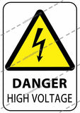 DANGER - HIGH VOLTAGE