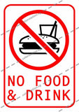 NO FOOD & DRINK