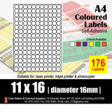 CS A4 Multi-Purpose Colour Labels (10's)