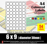 CS A4 Multi-Purpose Colour Labels (10's)