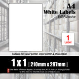 CS A4 Multi-purpose White Labels (25's)