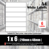 CS A4 Multi-purpose White Labels (25's)