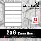CS A4 Multi-purpose White Labels (100's)