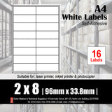 CS A4 Multi-purpose White Labels (100's)