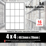 CS A4 Multi-purpose White Labels (100's)