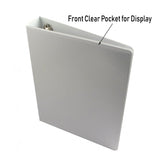 A4 PVC 4D-Ring White Laminate File