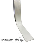 White Foam Tape (12mm - 24mm x 10 yards)