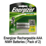 Energizer Rechargeable AA / AAA NiMH Battery (Pack of 2)