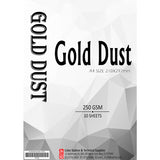 250gsm Fancy Paper - Gold Dust (10's)