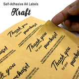 CS Brown Kraft Multi-Purpose A4 Labels (10's)