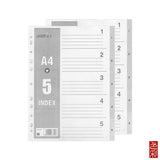 A4 PVC 5 Index Divider