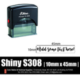 Custom-Made Self-Inking Printer S308 (10 x 45mm)