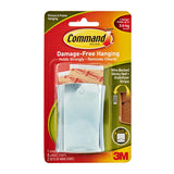 Command Damage-Free Hanging Wire-Backed Sticky Nail plus Stabilizer Strips (Holds 3.6kg)