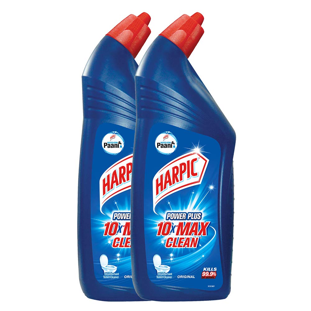 Harpic Active Cleaning Lemon Zest Liquid Toilet Cleaner 500ml x 2