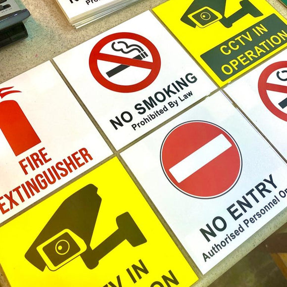 For File Signages Signages (Small) 12cm x 12cm - Best Value For You – Color Station Website