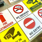 Square Signages 12cm x 12cm (General / Safety)