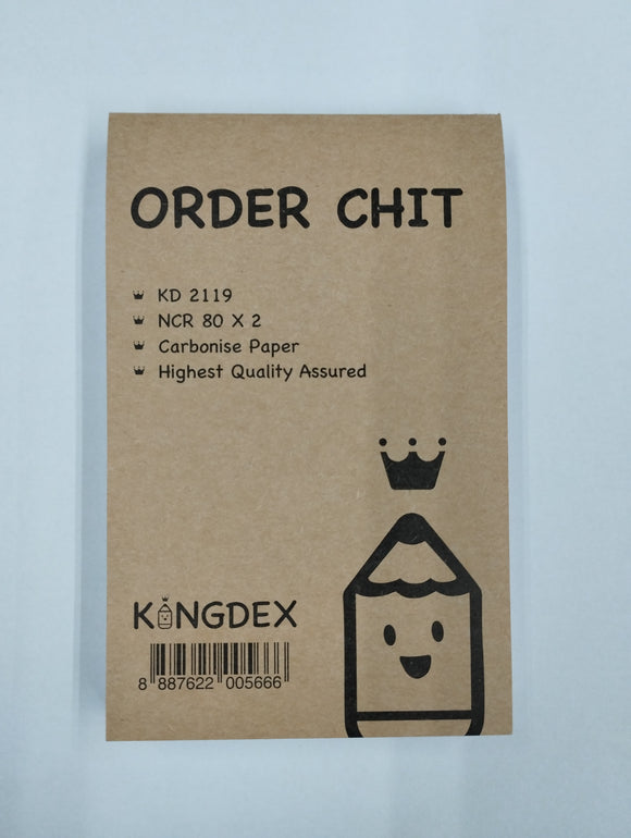 ORDER CHIT | NCR 80 x 2 Plies | Kingdex KD2119