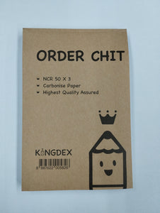 ORDER CHIT | NCR 50 x 3 Plies | Kingdex