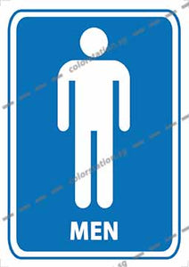 MEN - TOILET SIGN