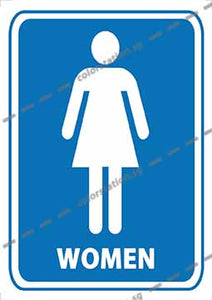 WOMEN - TOILET SIGN