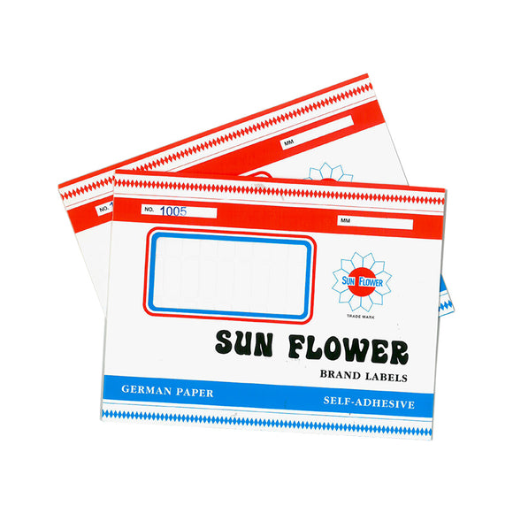 Sun Flower Self-Adhesive White Labels 1024 (85 x 25mm)