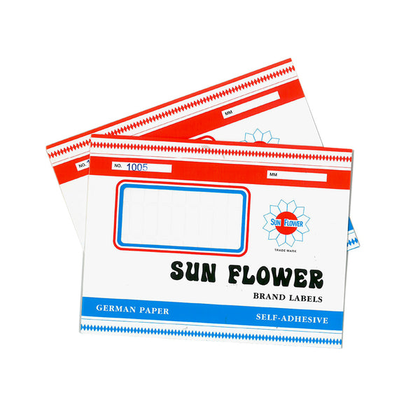 Labels F Sun Sun Flower Self-Adhesive White Labels 1022 (50 x 100mm) – Color Station ...