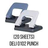 Deli 2-Hole Punch 0102 (Medium) (20 Sheets)