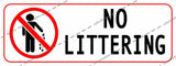 NO LITTERING