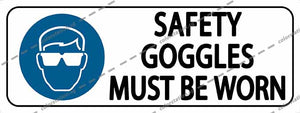 SAFETY GOGGLES MUST BE WORN