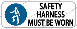 SAFETY HARNESS MUST BE WORN