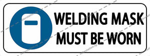 WELDING MASK MUST BE WORN