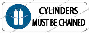 CYLINDERS MUST BE CHAINED