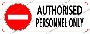 AUTHORISED PERSONNEL ONLY