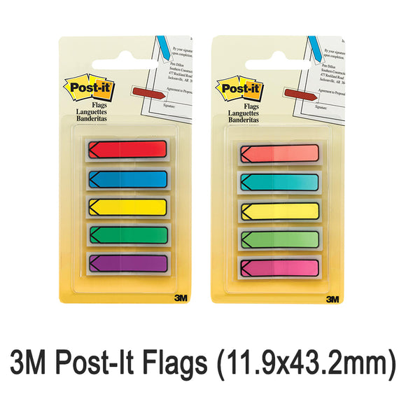 3M Post-it Arrow Flags
(0.47in x 1.7in)