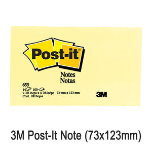 3M Post-it Notes
(3in x 5in)