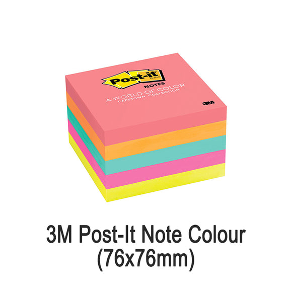 3M Post-it 5 Colours Notes(3in x 3in)