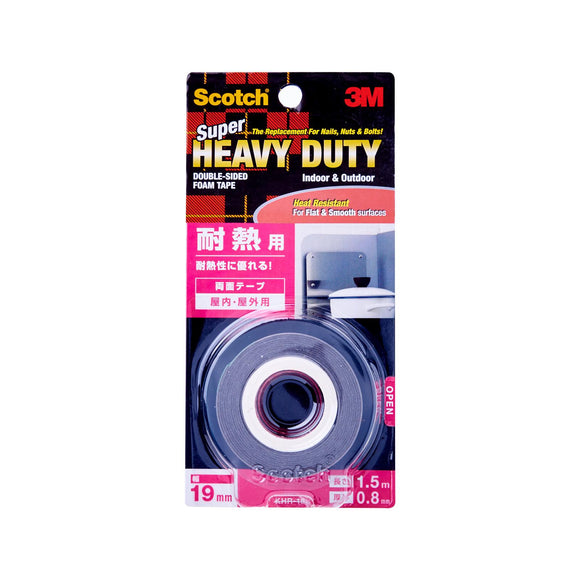 3M Scotch Super Heavy Duty Tape 19mm x 1.5m (KHR-19)