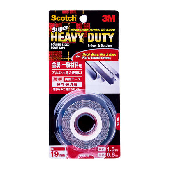 3M Scotch Super Heavy Duty Tape 19mm x 1.5m (KKD-19)