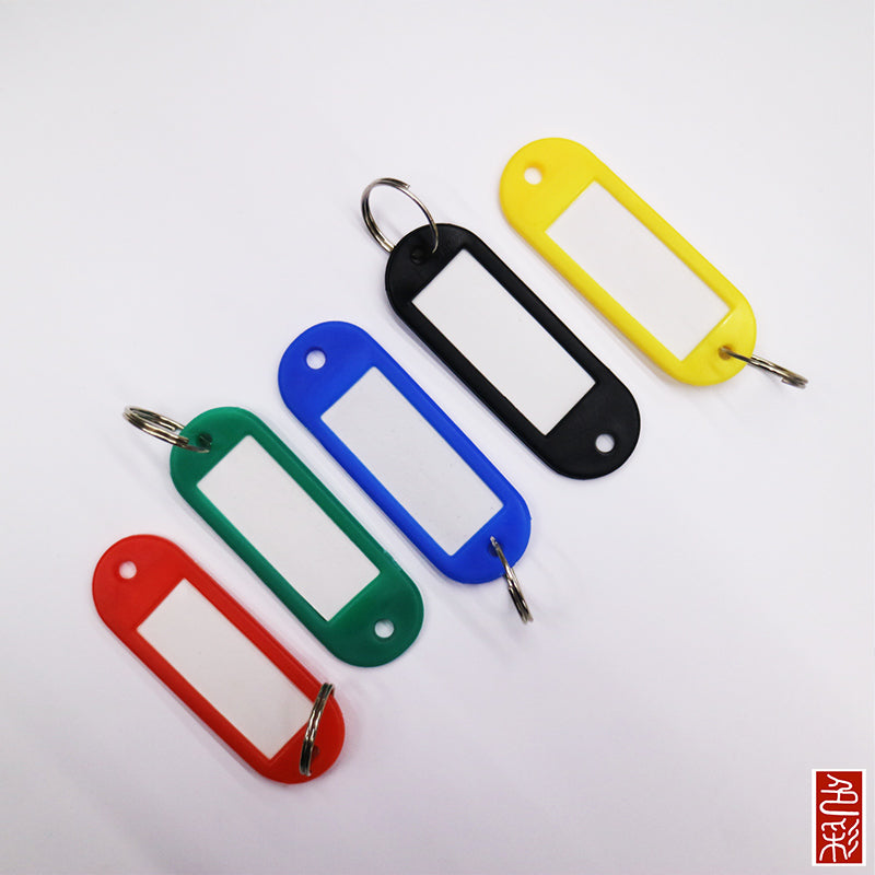 Plastic key tags store