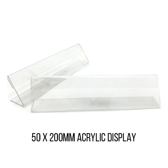 Acrylic Card Stand 200 x 50mm