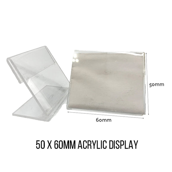 Acrylic Card Stand 60 x 50mm