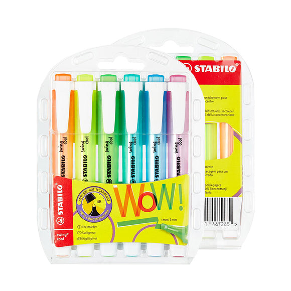 Stabilo Swing Highlighters
(6 Colours)