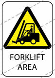 CAUTION - FORKLIFT AREA