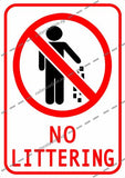 NO LITTERING