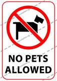 NO PETS ALLOWED