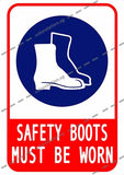 SAFETY BOOTS MUST BE WORN